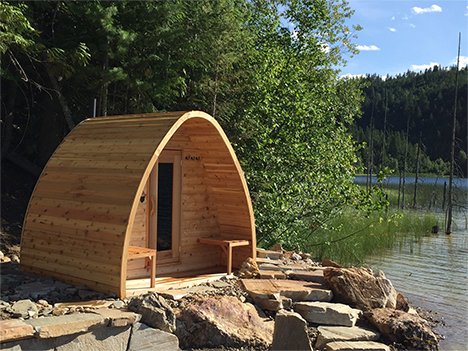 Pod Sauna Canadees Red Cedar