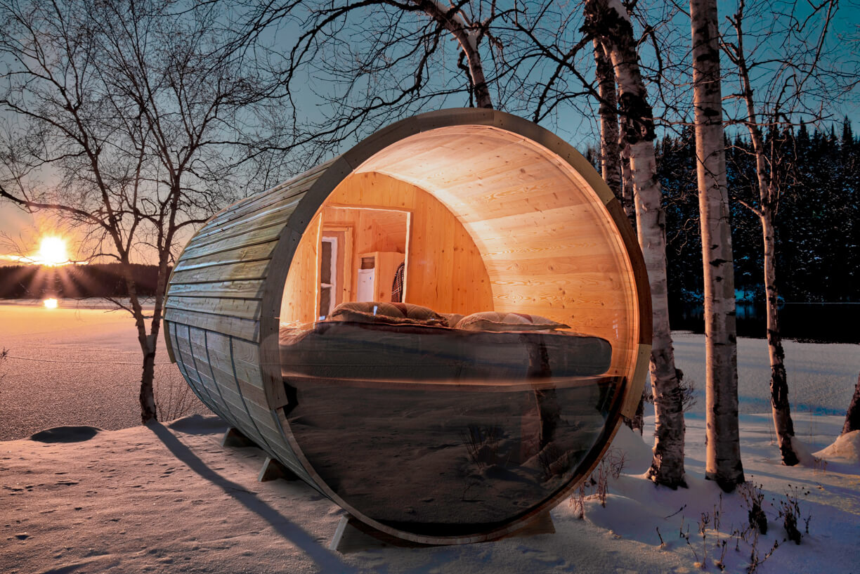 Glamping Barrel Red Cedar