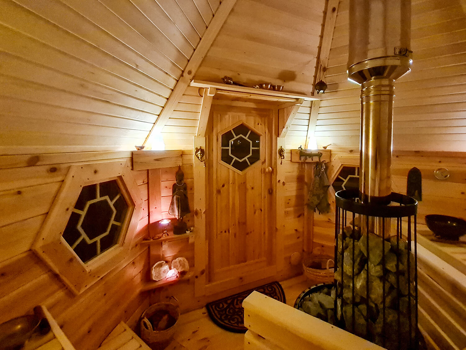 Binnenzijde kota sauna